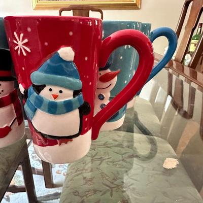 Christmas Lot (Salt and Pepper Shakers, Christmas Cups