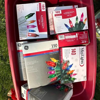 Lot of Christmas Lights in boxes