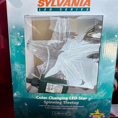Color Changing LED Star Spinning Treetop