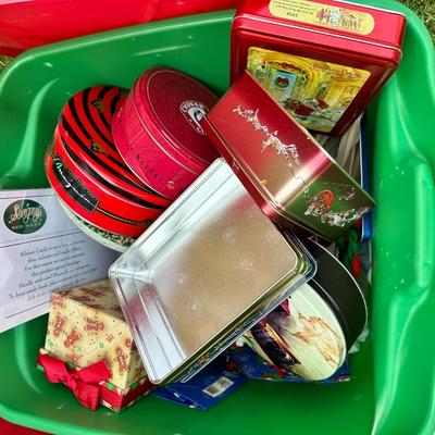 Christmas Tin Lot