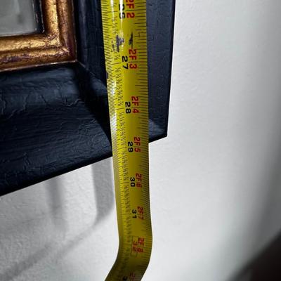 Large Wall Mirror with Black and Gold Fram