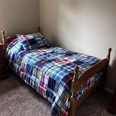 Full sized bed with mattress