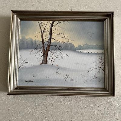 Winter Scene Painting