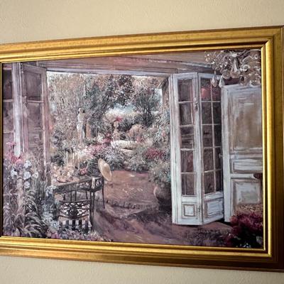 Framed Artwork - Garden Patio