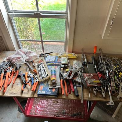 Lot of Tools & Bench