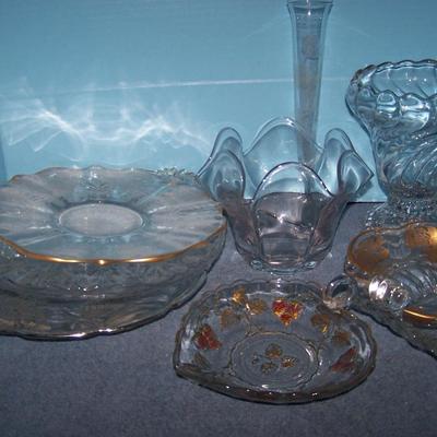 LOT 98 LOTS OF GORGEOUS VINTAGE GLASSWARE HEISEY/DUNCAN MILLER/FOSTORIA/OVERLAY