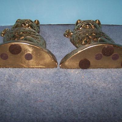 LOT 101 GREAT COLLECTABLE BRASS CAT BOOKENDS