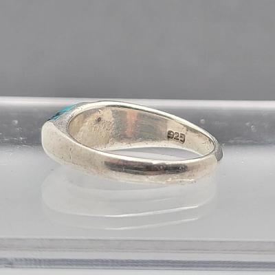Two Sterling Turquoise Rings 8.5gr