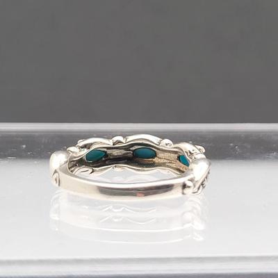 Two Sterling Turquoise Rings 8.5gr