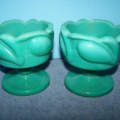 LOT 110 FABULOUS 3 PAIR MCM CANDLESTICKS--COPPER/GLASS/POTTERY