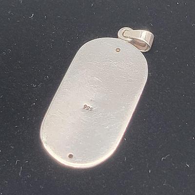 Two Sterling Pendants Hammered, Etched - Marcella James 11.6gr