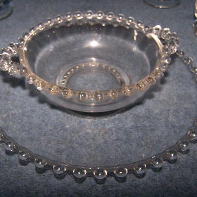 LOT 112 NICE VINTAGE CRYSTAL GLASSWARE CANDLEWICK plus MORE