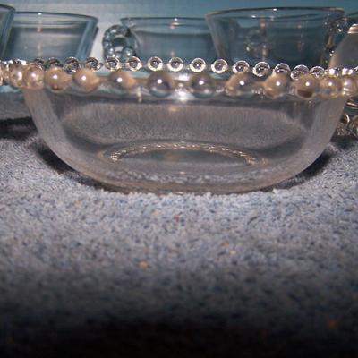 LOT 112 NICE VINTAGE CRYSTAL GLASSWARE CANDLEWICK plus MORE