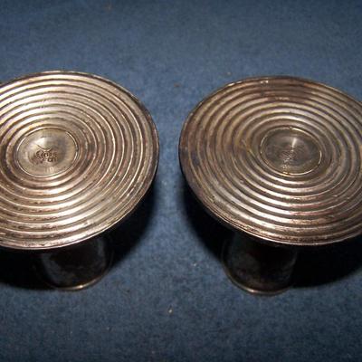 LOT 113 GREAT VINTAGE STERLING CANDLESTICKS