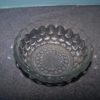 LOT 118 LOVELY VINTAGE BLUE BUBBLE DISHES plus