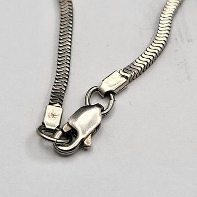 Vintage Sterling Gemstone Necklace