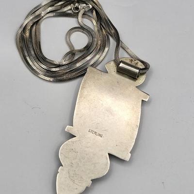 Vintage Sterling Gemstone Necklace