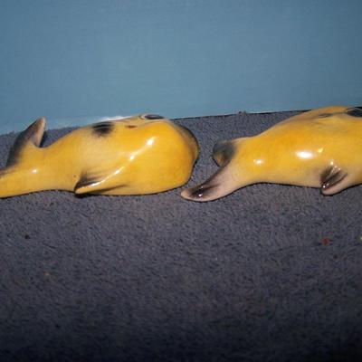 LOT 120 WONDERFUL MCM WALL FISH-- CERAMICRAFT/ALUMINUM/WALL POCKET