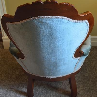 Blue Velvet Chair (Hers)