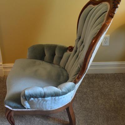 Blue Velvet Chair (Hers)