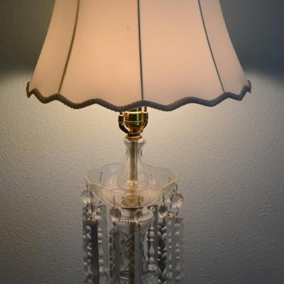 Antique Crystal Lamp