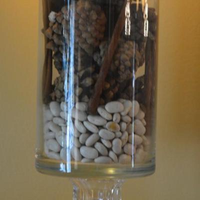 Glass Candleholder Jar