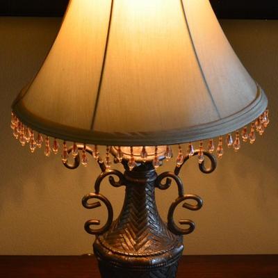 Silver Console Lamp