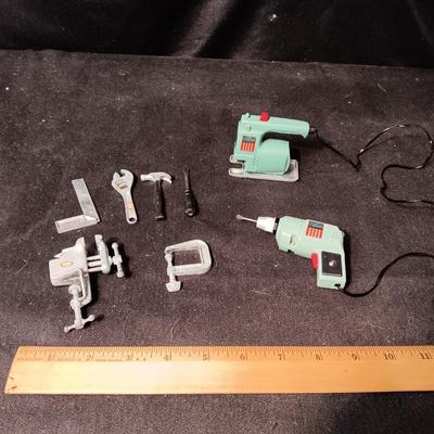 1969 IDEAL POWER MITE TOY POWER AND HAND TOOLS