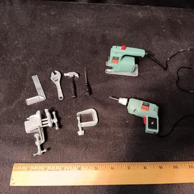 1969 IDEAL POWER MITE TOY POWER AND HAND TOOLS