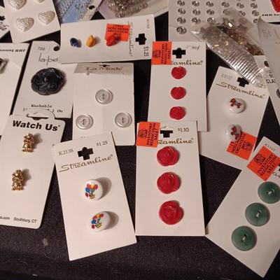 BUTTONS, BEADS, SNAPS AND EDGING