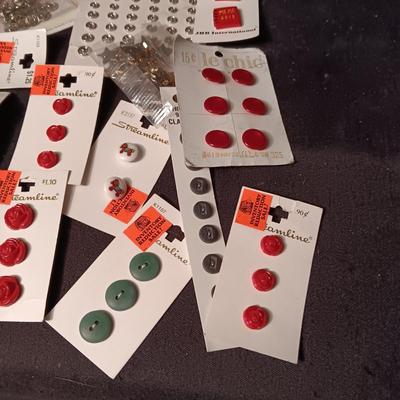 BUTTONS, BEADS, SNAPS AND EDGING