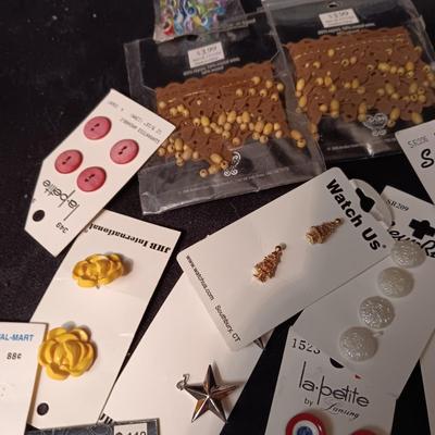 BUTTONS, BEADS, SNAPS AND EDGING