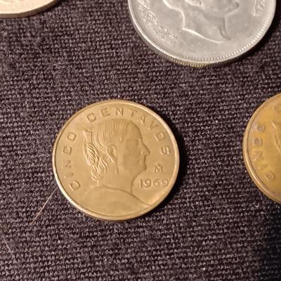 A COLLECTION OF FOREIGN COINS