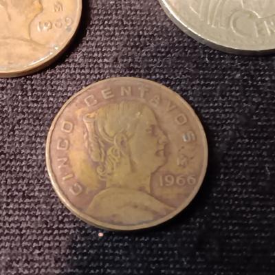 A COLLECTION OF FOREIGN COINS