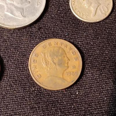A COLLECTION OF FOREIGN COINS