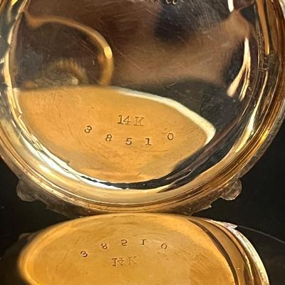 A.W. Co. Waltham 14K Gold Pocket Watch (DR-MG)