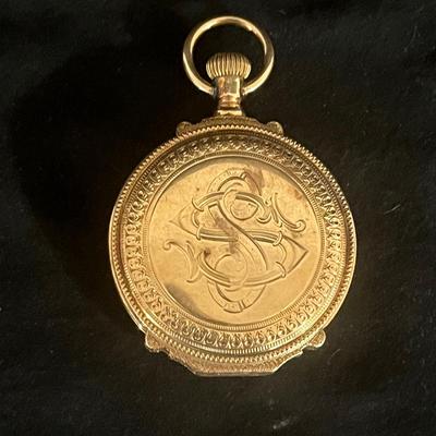 A.W. Co. Waltham 14K Gold Pocket Watch (DR-MG)