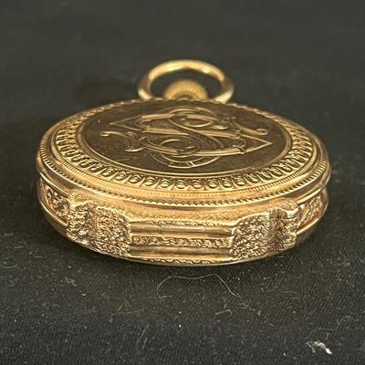 A.W. Co. Waltham 14K Gold Pocket Watch (DR-MG)