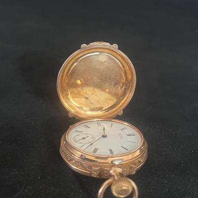 A.W. Co. Waltham 14K Gold Pocket Watch (DR-MG)