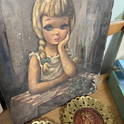 Vintage girl decor