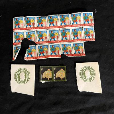 Collection of 1930's/1940's Foreign & Domestic Stamps Plus More (DR-MG)