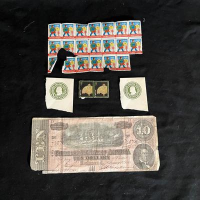 Collection of 1930's/1940's Foreign & Domestic Stamps Plus More (DR-MG)