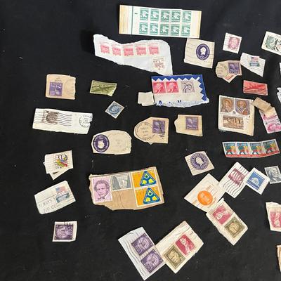 Collection of 1930's/1940's Foreign & Domestic Stamps Plus More (DR-MG)