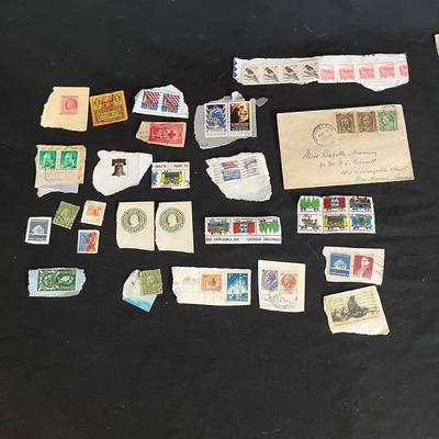 Collection of 1930's/1940's Foreign & Domestic Stamps Plus More (DR-MG)
