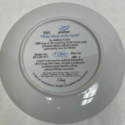 White Whale of the North Collector Plate Beluga Whales A Casay