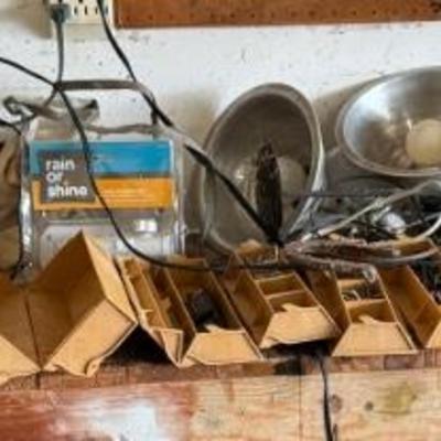 Motor, saw, lights, miscellaneous parts