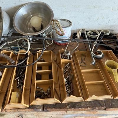 Motor, saw, lights, miscellaneous parts