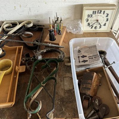 Motor, saw, lights, miscellaneous parts