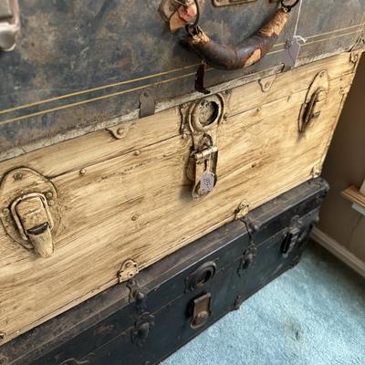 Vintage trunks & mirror