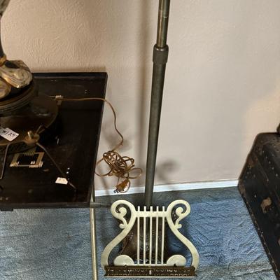 Lamp, music stand & tv tray